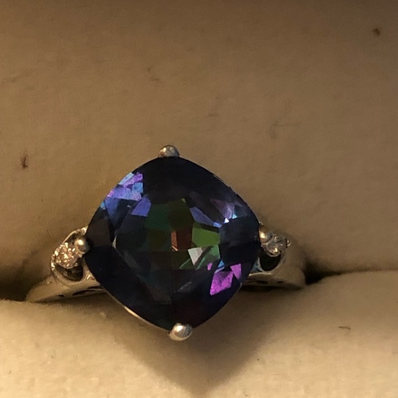Sterling Silver Mystic Topaz Ring - Picture 8 of 11